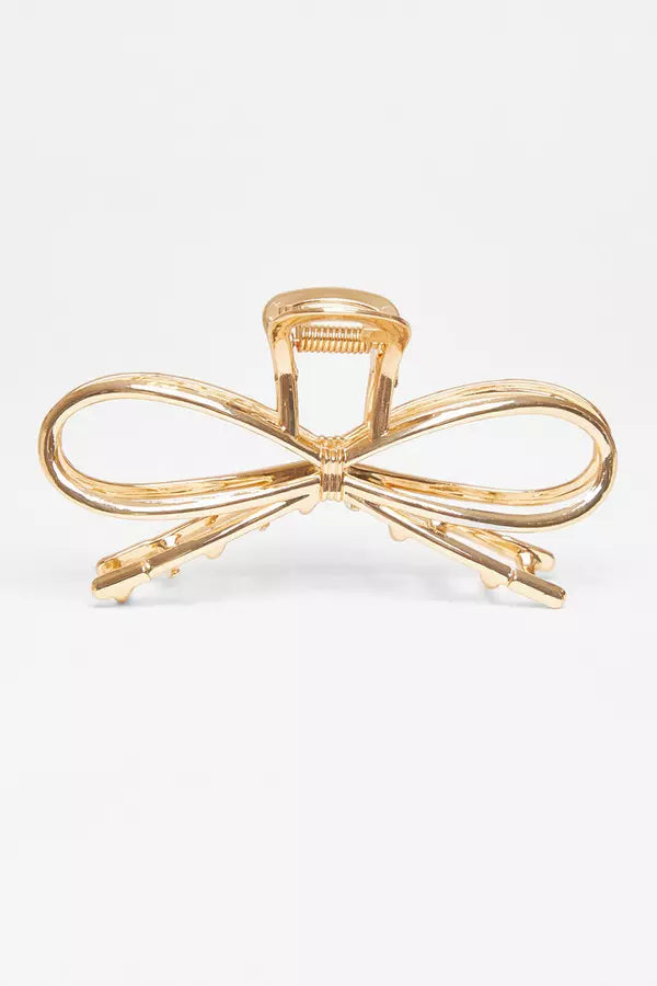 Gold Bow Hair Claw