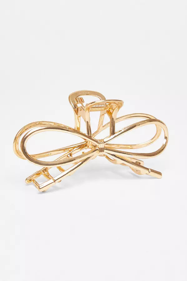 Gold Bow Hair Claw