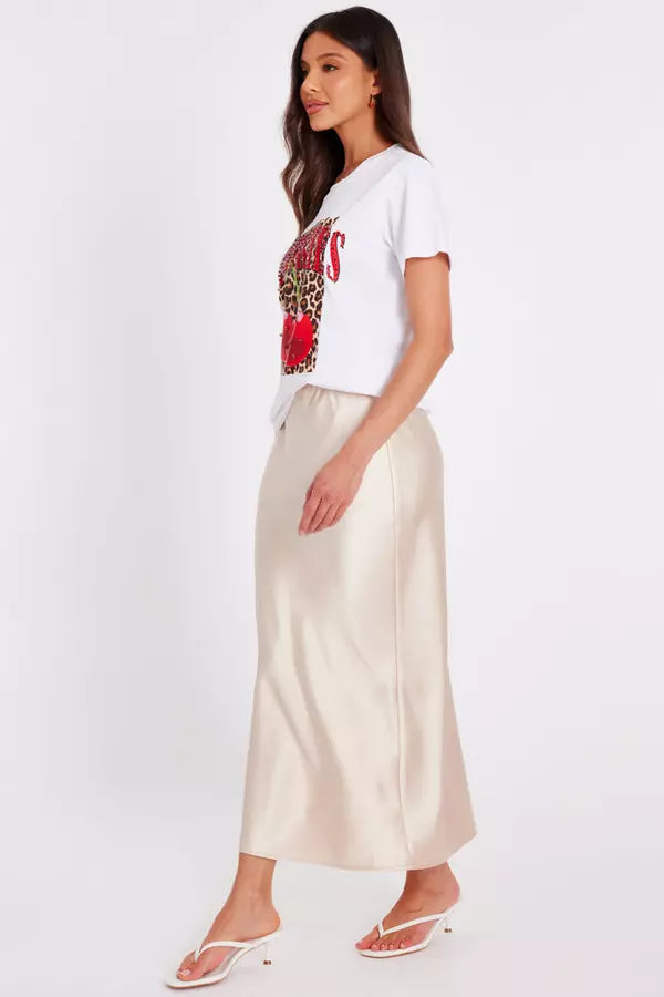 White Cherry Graphic T-Shirt